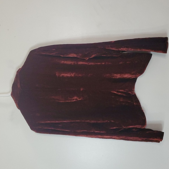 Vintage ZOE California Velvet Silk Blend Blazer Coat Beaded Lace Underbust XL - Picture 7 of 9